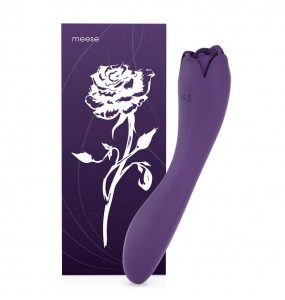 Meese - Dora Rose Tongue Licking Massager G-Spot Vibrator (Chargeable - Purple)